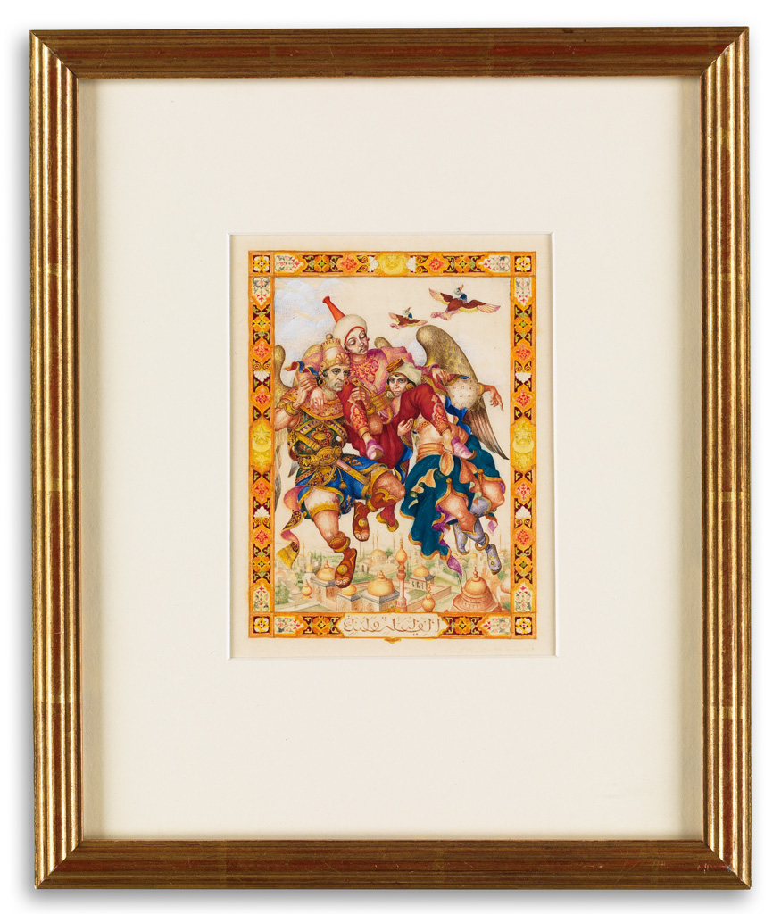 ARTHUR SZYK. They Lifted Bad-Al-Din Hasan on Their Wings.